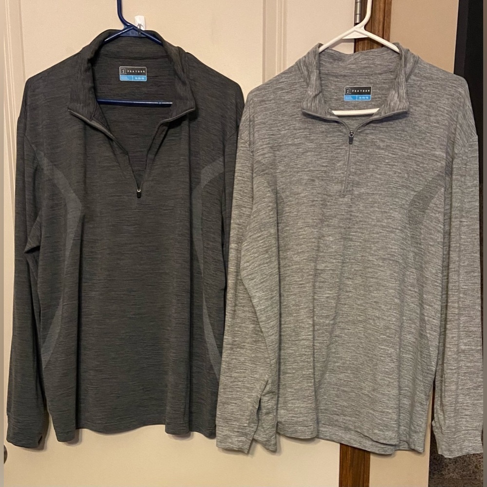 pga Tour🏌🏽Mens Sz-XL-1/4 Zip Long Sleeve Pullover Polo Gently Used Condition